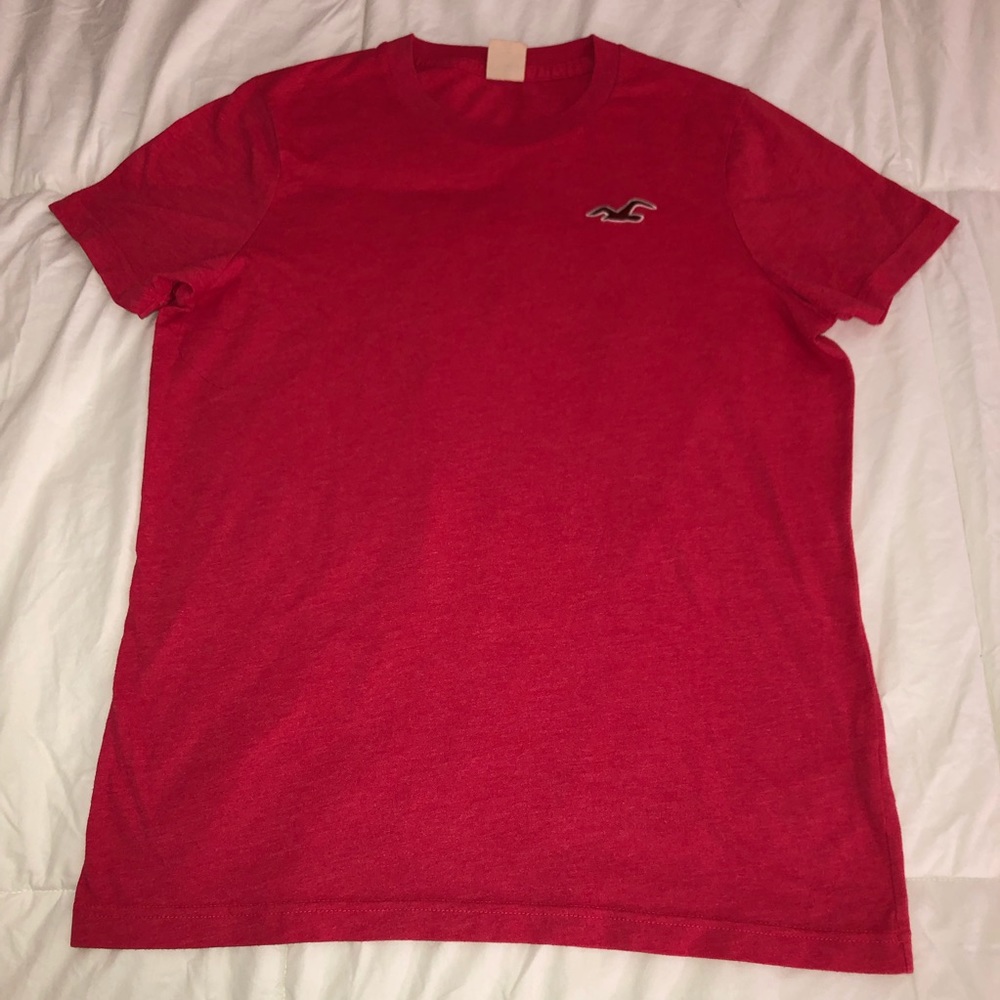 Hollister mens red tee XL